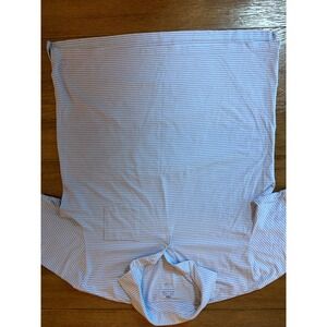 Peter Millar Mountainside Collection Mens Large Striped Pocket Polo Shirt Purple